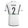 Maillot de Supporter Allemagne Antonio Rudiger 2 Domicile Coupe du Monde 2022 Pour Homme